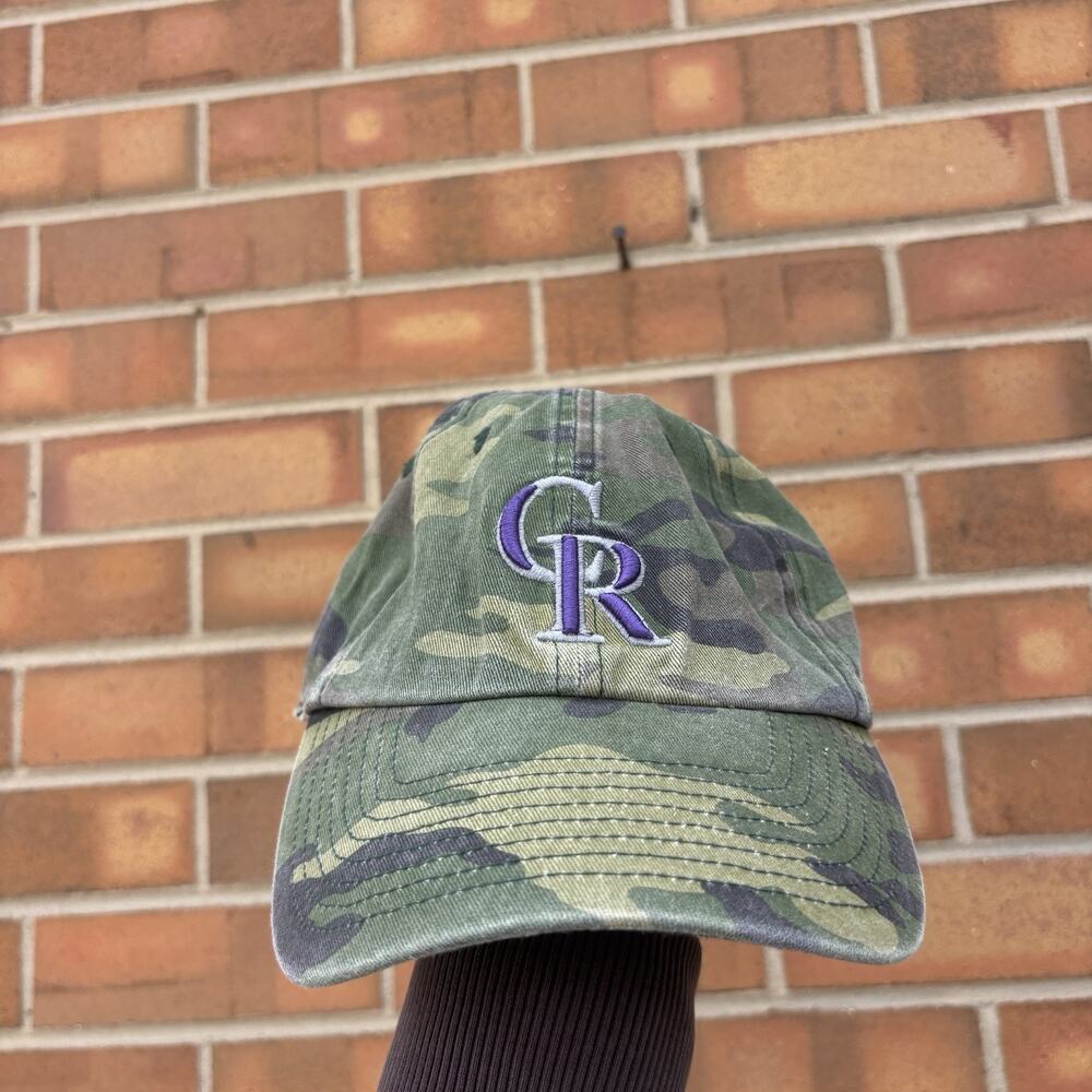 Colorado Rockies MLB '47 Camo Relaxed Hat Cap Adult Men's Adjustable clean nice